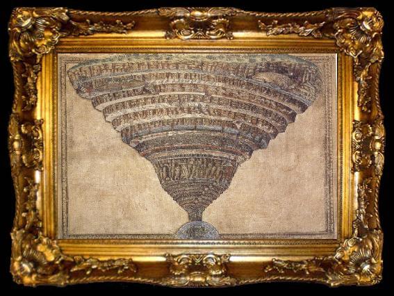 framed  Sandro Botticelli The infernal Abyss (mk36), ta009-2